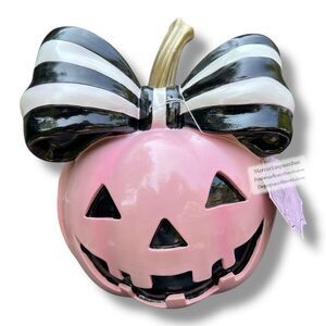 Pink Pumpkin with Bow